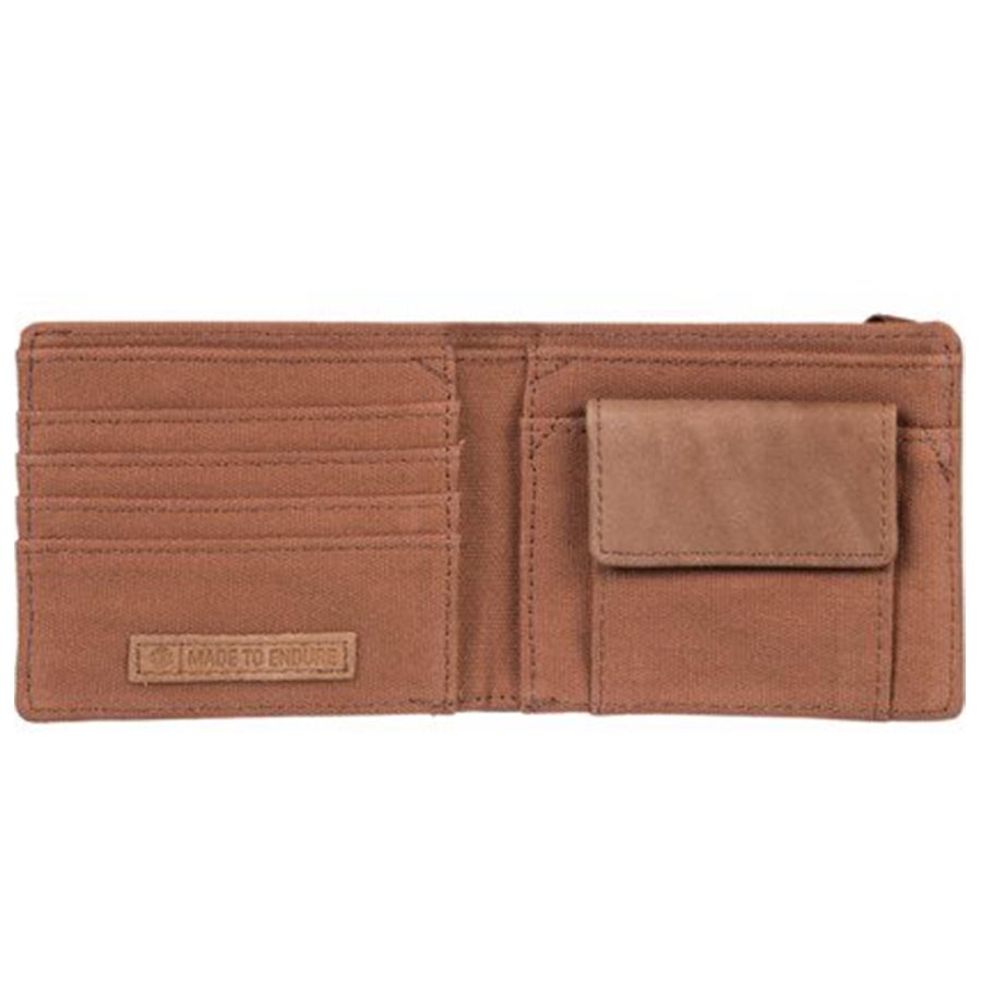 Element Endure L II pénztárca barna színben. Prémium bőrből készült pénztárca több rekeszzel és stílusos záródással.