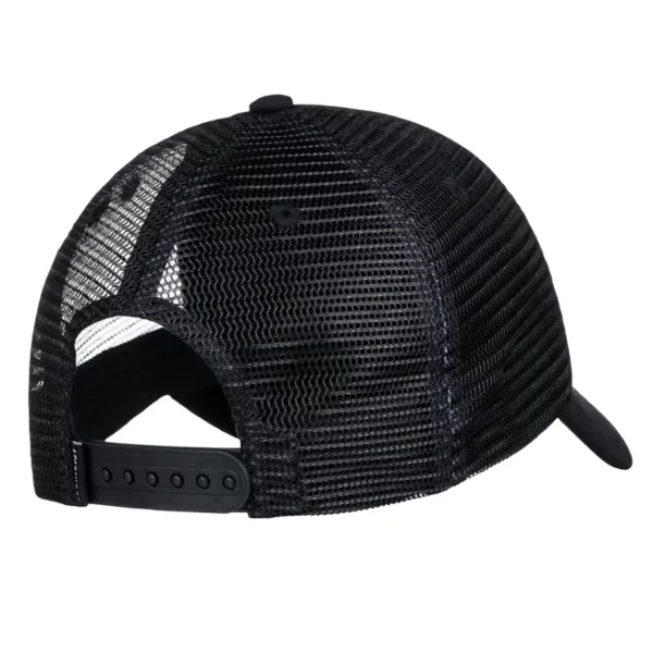 Element Icon Mesh trucker sapka hajlított simlivel, vastag vászon pamut anyagból, nagy Element logóval és állítható csatos kialakítással. Fekete színben.