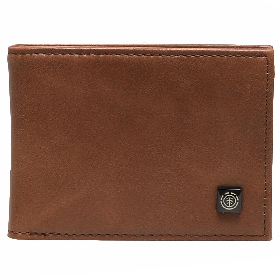 element segur leather pénztárca brown