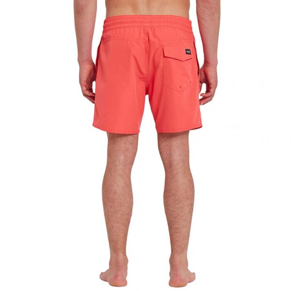 Volcom Lido Solid Trunk fürdőnadrág 16 washed ruby