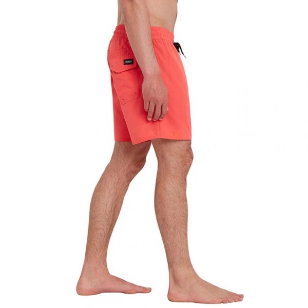 Volcom Lido Solid Trunk fürdőnadrág 16 washed ruby