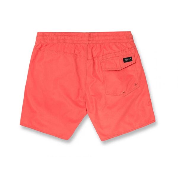 Volcom Lido Solid Trunk fürdőnadrág 16 washed ruby