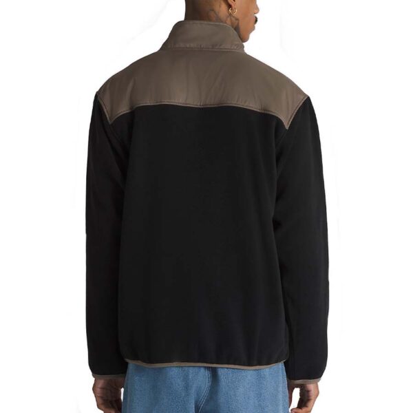 Két tónusú Ranford Polar Fleece Loose Half-Zip Pulóver, bal mellkason hímzett Vans logóval.