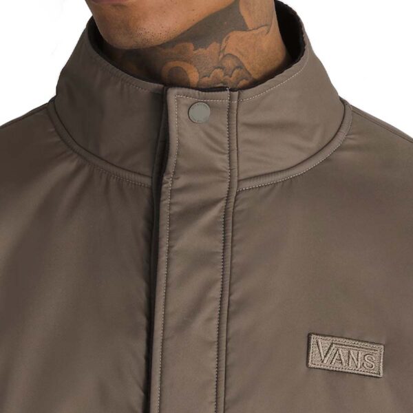 Két tónusú Ranford Polar Fleece Loose Half-Zip Pulóver, bal mellkason hímzett Vans logóval.