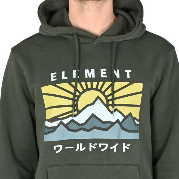 Element Kyoto pulóver deep forest zöld színben.