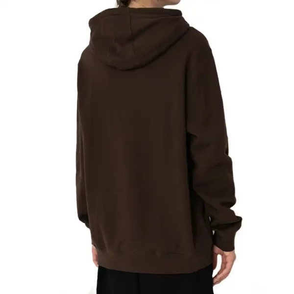 Fox Absolute Fleece kapucnis pulóver cocoa brown barna színben.