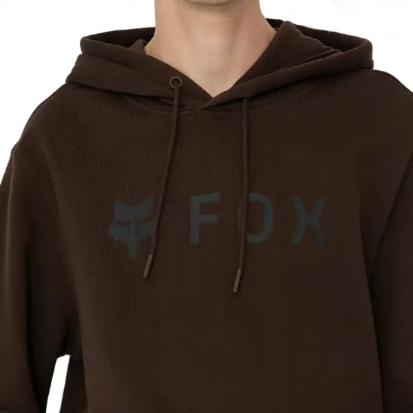 Fox Absolute Fleece kapucnis pulóver cocoa brown barna színben.