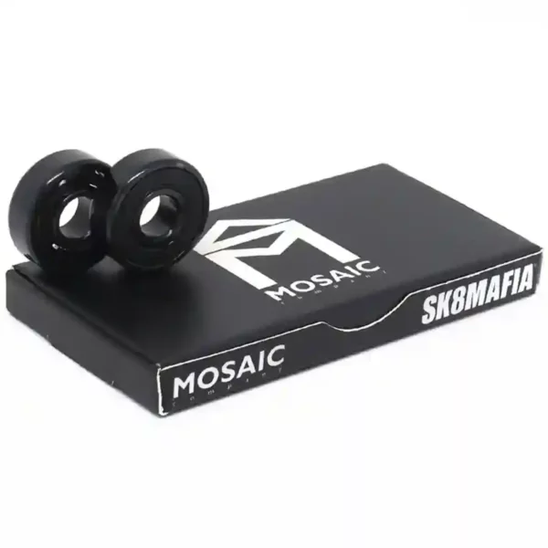 Mosaic Super 1 Sk8Mafia ABEC 7 csapágy szett, versenykenéssel, eltávolítható gumiborítással, gyors és sima gördüléshez.