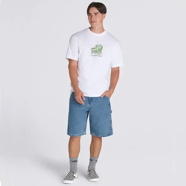 Vans Drill Chore Loose farmer rövidnadrág stone wash - világos kék színben.