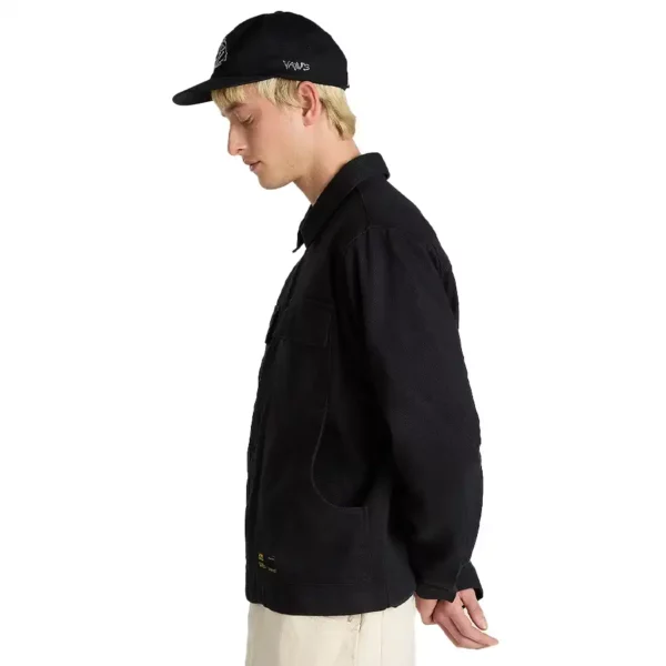 Mcavoy Zip Station Jacket – közepes súlyú pamut twill kabát, cipzáros és patentos záródással, praktikus zsebekkel.