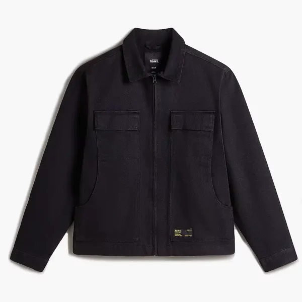 Mcavoy Zip Station Jacket – közepes súlyú pamut twill kabát, cipzáros és patentos záródással, praktikus zsebekkel.