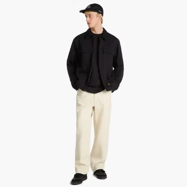 Mcavoy Zip Station Jacket – közepes súlyú pamut twill kabát, cipzáros és patentos záródással, praktikus zsebekkel.