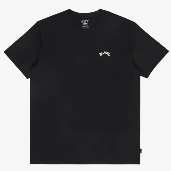 Billabong Arch Crew fekete póló kis hímzett logóval a mellkason