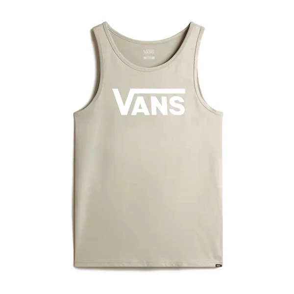 Vans Classic trikó london fog színben fekete logóval a mellkasán, 100% pamutból