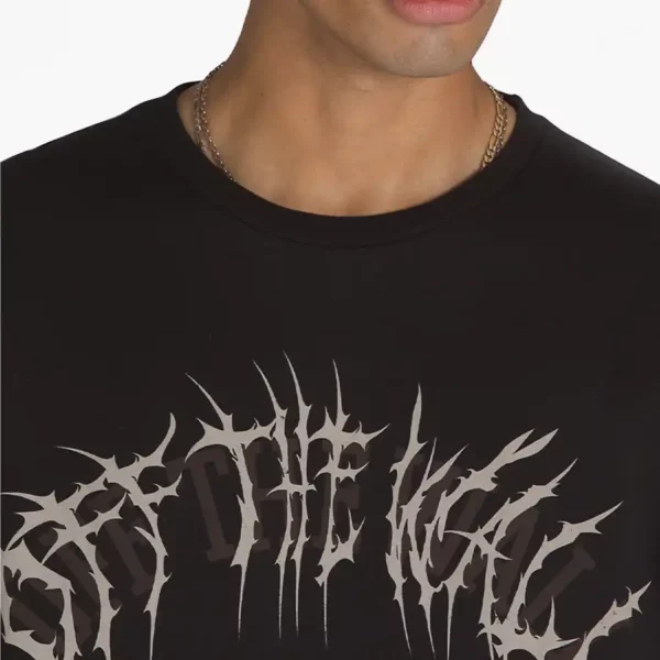 Vans Metal Arch fekete póló heavy metal stílusú logóval, 100% pamutból