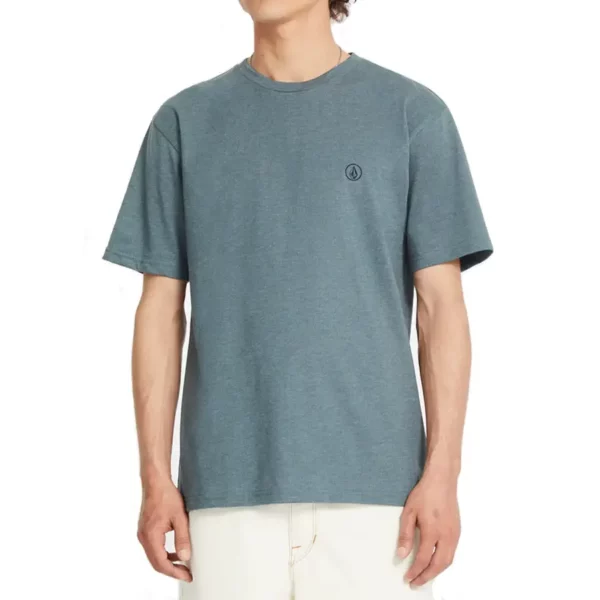 Volcom Circle Blanks póló dark slate - koszos kék színben.