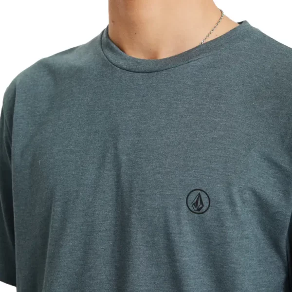 Volcom Circle Blanks póló dark slate - koszos kék színben.
