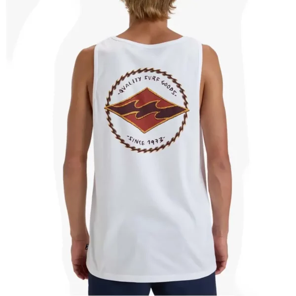 Billabong Rotor Diamond trikó fehér színben, nyári viselethez.