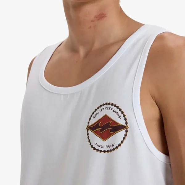 Billabong Rotor Diamond trikó fehér színben, nyári viselethez.