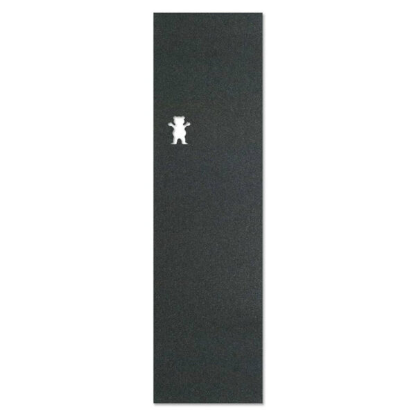 Grizzly Cutout griptape fekete színben, mackó logó kivágással, goofy foot álláshoz