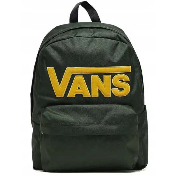 Vans Old Skool Drop V hátizsák dried kelp - zöld színben, párnázott laptop tartóval és újrahasznosított poliészter anyagból.