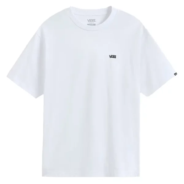 Vans Left Chest II Loose póló fehér, hímzett logóval, bővebb szabású fazonban