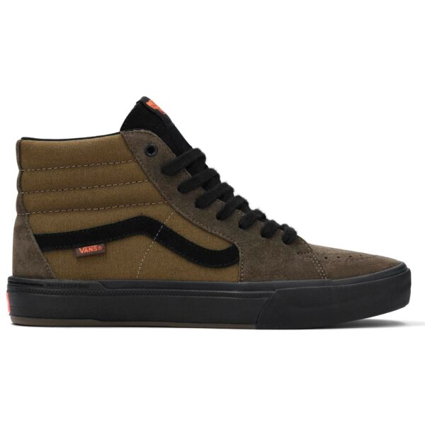 Vans BMX Sk8-Hi Coal Brown cipő, velúr és textil felsőrész, PopCush™ talpbetét és Wafflecup™ konstrukció BMX-esekne barna színben.