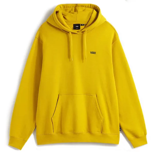 Vans Left Chest II Loose kapucnis pulóver heritage mustard színben, laza szabással és hímzett logóval