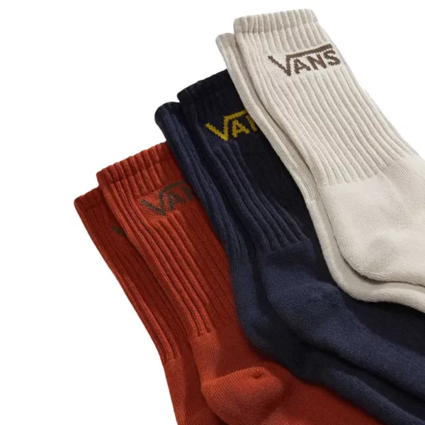 Vans Classic Crew 3 pár zokni parisian night bordó,kék,vaj színben.