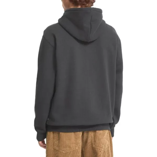 Volcom Single Stone Zip Fleece kapucnis pulóver – koptatott fekete, cipzáras, extra szitanyomott logóval és kenguruzsebbel.