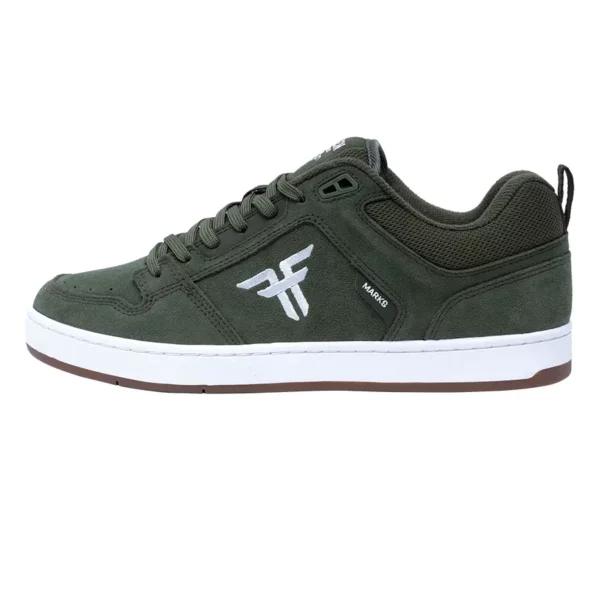 Fallen Revolver cipő forest white zöld színben, Cupsole talppal és Impact Foam II ütéscsillapítással