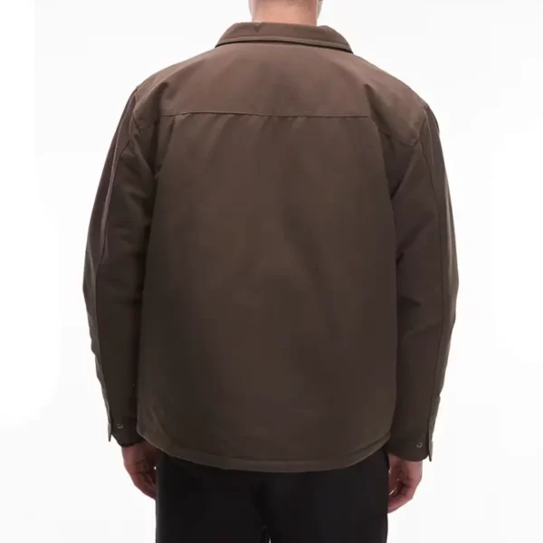 Vans Drill Chore Nylon Jacket coal brown barna téli kabát Sorona® béléssel, vízálló nejlon anyagból, cipzáros és patentos záródással