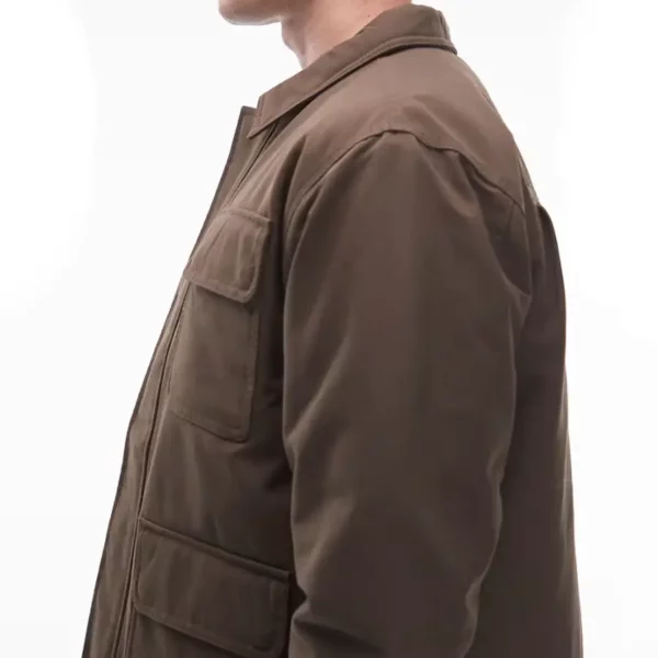 Vans Drill Chore Nylon Jacket coal brown barna téli kabát Sorona® béléssel, vízálló nejlon anyagból, cipzáros és patentos záródással
