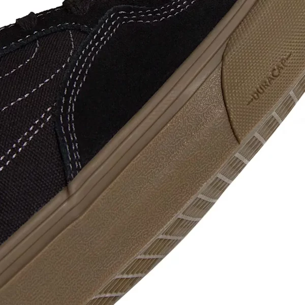 Vans Skate Rowan cipő black dark gum színben, velúr és bőr felsőrésszel, POPCUSH és DURACAP technológiával