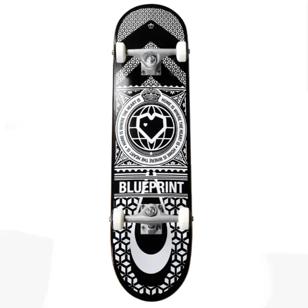 Blueprint komplett gördeszka 8.0 Home Heart grafikával, 7 rétegű juhar lappal.