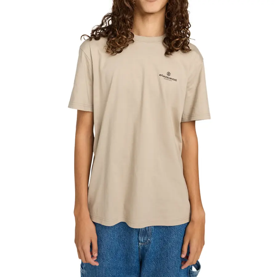 Element Bigfoot Walking póló aluminum színben, biopamut anyagból, vízbázisú nyomattal elöl és hátul