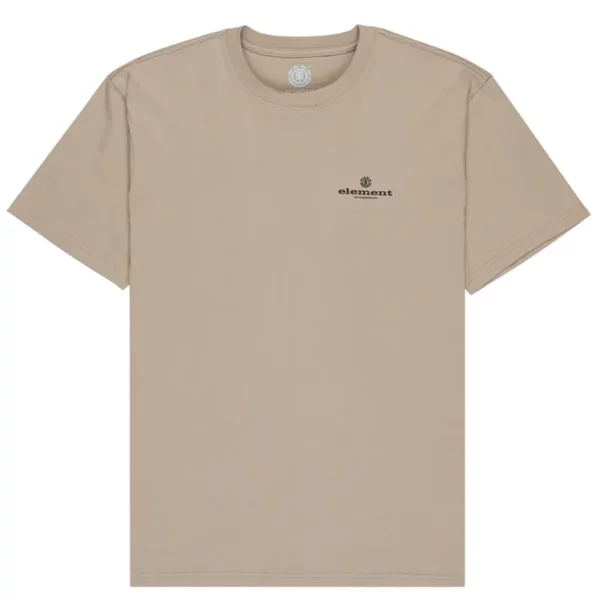 Element Bigfoot Walking póló aluminum színben, biopamut anyagból, vízbázisú nyomattal elöl és hátul