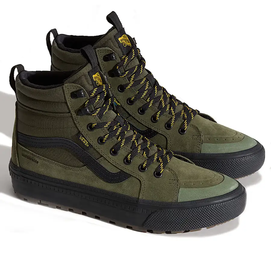 Vans MTE Sk8-Hi Waterproof Insulated cipő green black színben, vízálló felsőrésszel és All-Trac talppal