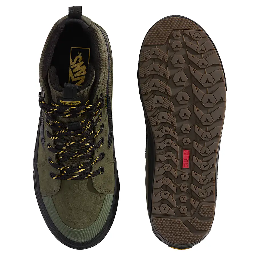 Vans MTE Sk8-Hi Waterproof Insulated cipő green black színben, vízálló felsőrésszel és All-Trac talppal