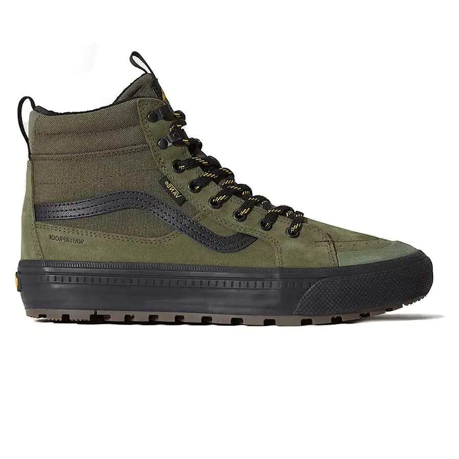 Vans MTE Sk8-Hi Waterproof Insulated cipő green black színben, vízálló felsőrésszel és All-Trac talppal