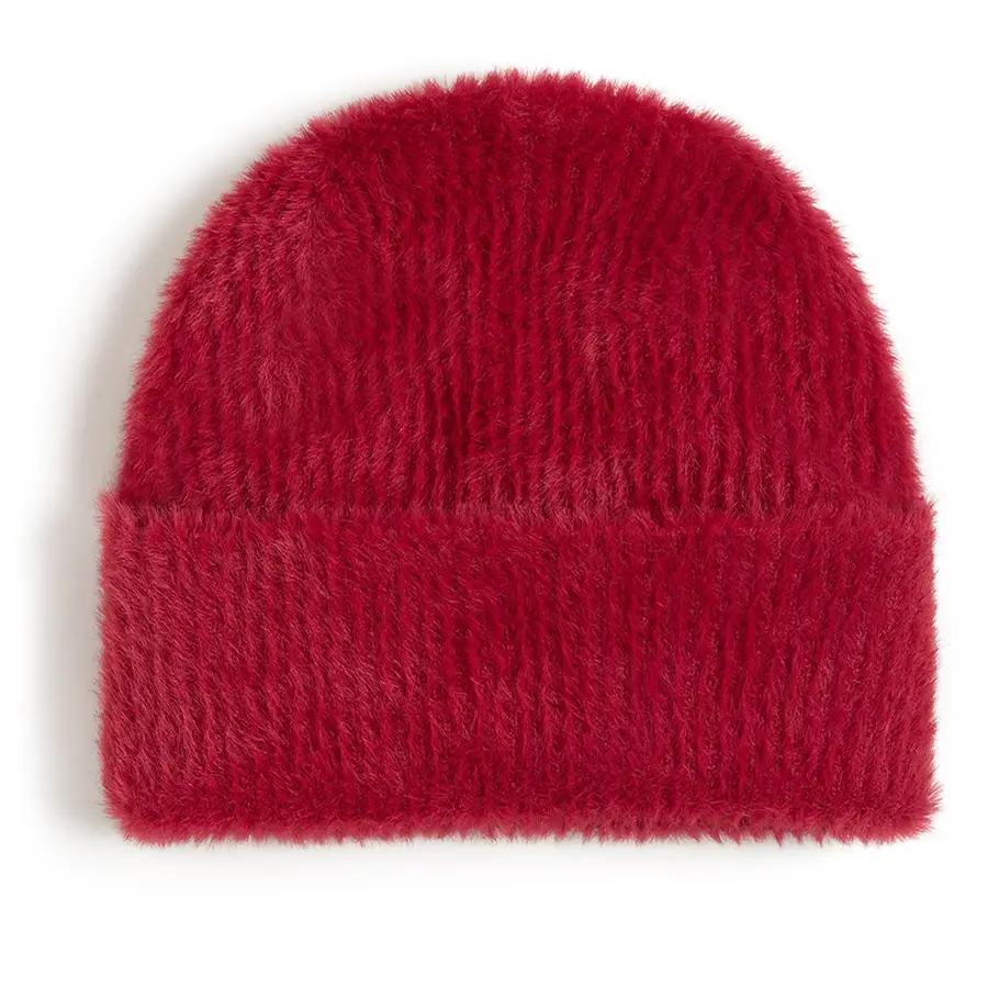 Vans Van Doren Co. Cuff téli sapka bordó színben, hímzett Van Doren logóval és visszahajtott peremmel