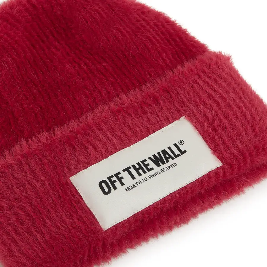 Vans Van Doren Co. Cuff téli sapka bordó színben, hímzett Van Doren logóval és visszahajtott peremmel
