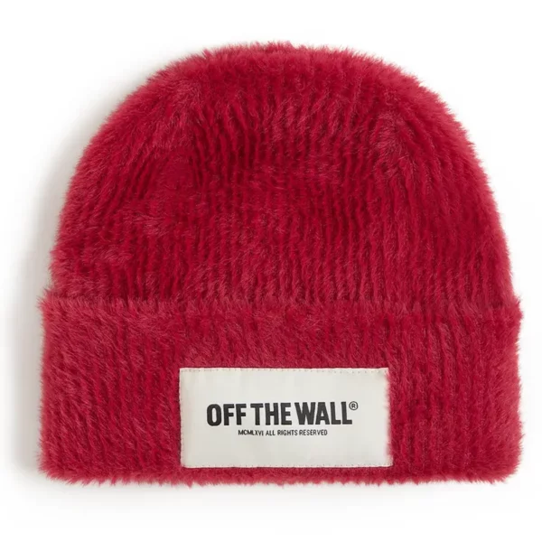 Vans Van Doren Co. Cuff téli sapka bordó színben, hímzett Van Doren logóval és visszahajtott peremmel