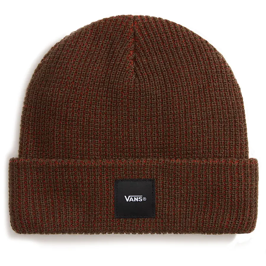 Vans Waffle Cuff téli sapka burnt orange - barna színben, waffle mintás kötött anyagból Vans címkével az elején.