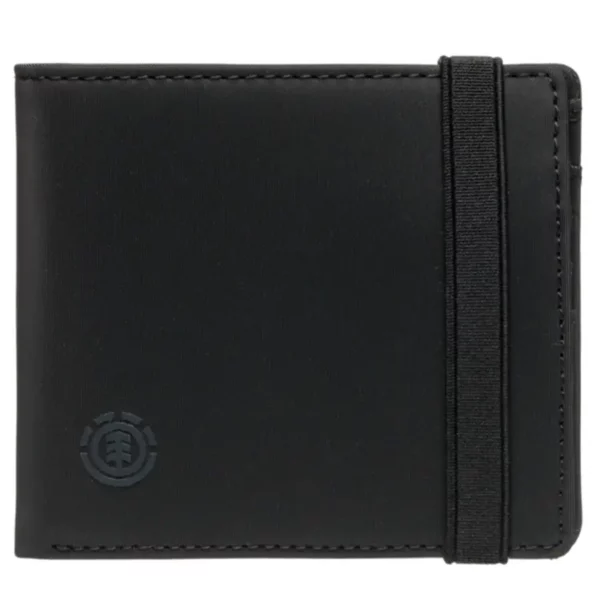 Element Icon Strap pénztárca flint black gumipántos zárással