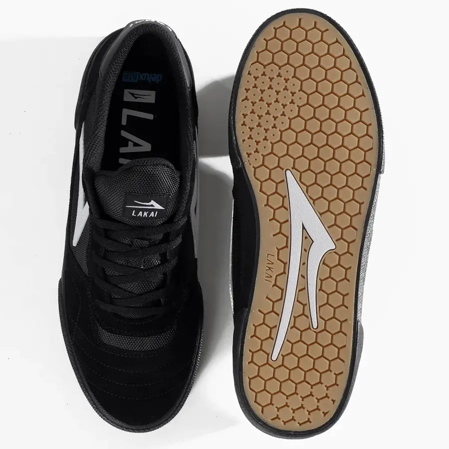 Lakai Cambridge fekete gördeszkás cipő velúr felsőrésszel és gumitalppal