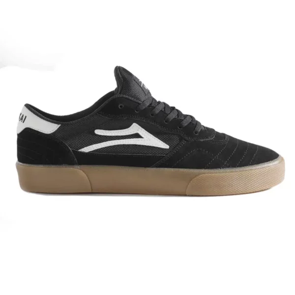 Lakai Cambridge black gum gördeszkás cipő velúr felsőrésszel és gumitalppal