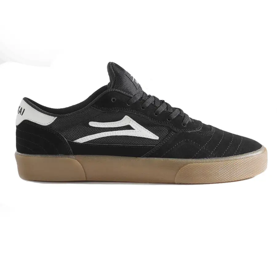 Lakai Cambridge black gum gördeszkás cipő velúr felsőrésszel és gumitalppal