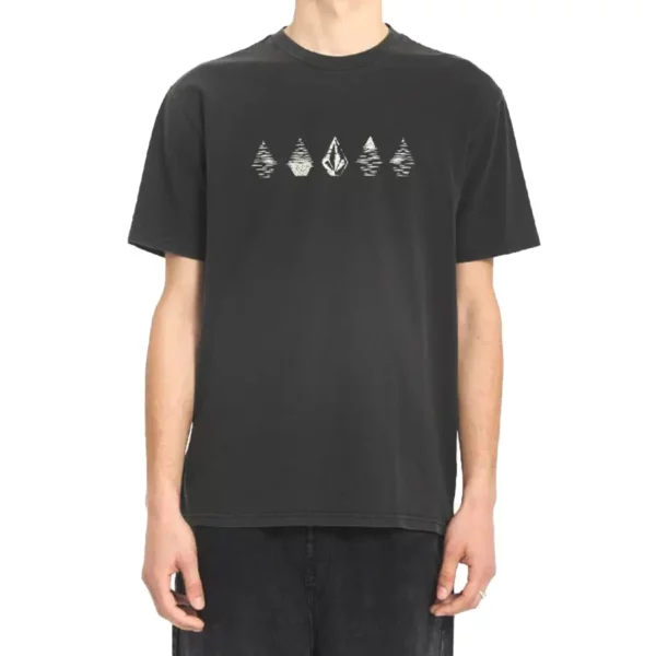 Volcom Lunar Phases fekete férfi póló elülső grafikával